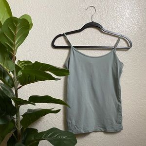 Forever 21 Pastel Mocha Green Spaghetti Strap Top